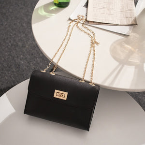 British Fashion Simple Small Square Bag Women's Designer Handbag 2019 High-quality PU Leather Chain Mobile Phone Shoulder bags