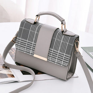 Women Fashion PU Leather Shoulder Small Flap Crossbody Handbags Top Handle Tote  Messenger Bags