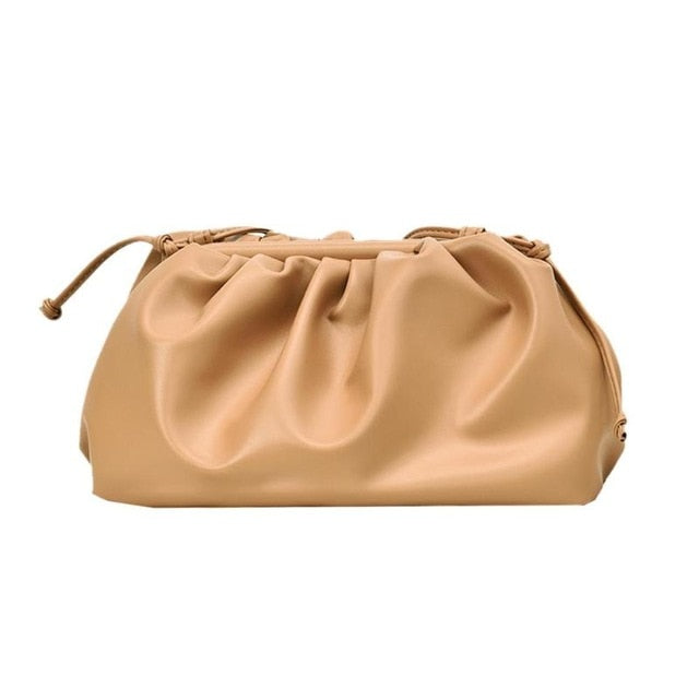 Cloud-wrapped Soft Leather Madame Small Bag Single Shoulder Slant Dumpling Bag Handbag Day Clutches bags