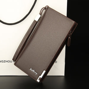 Fashion Clutch Male Wallet Men Baellerry Wallets Wristlet Men Clutch Bags Coin Purse Men's Wallet Leather Male Purse portemonnee